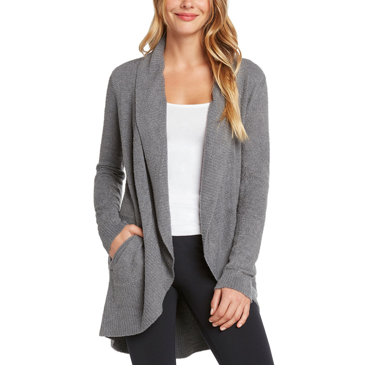 Max & Mia, suéter tipo cárdigan, gris, grande Costco México
