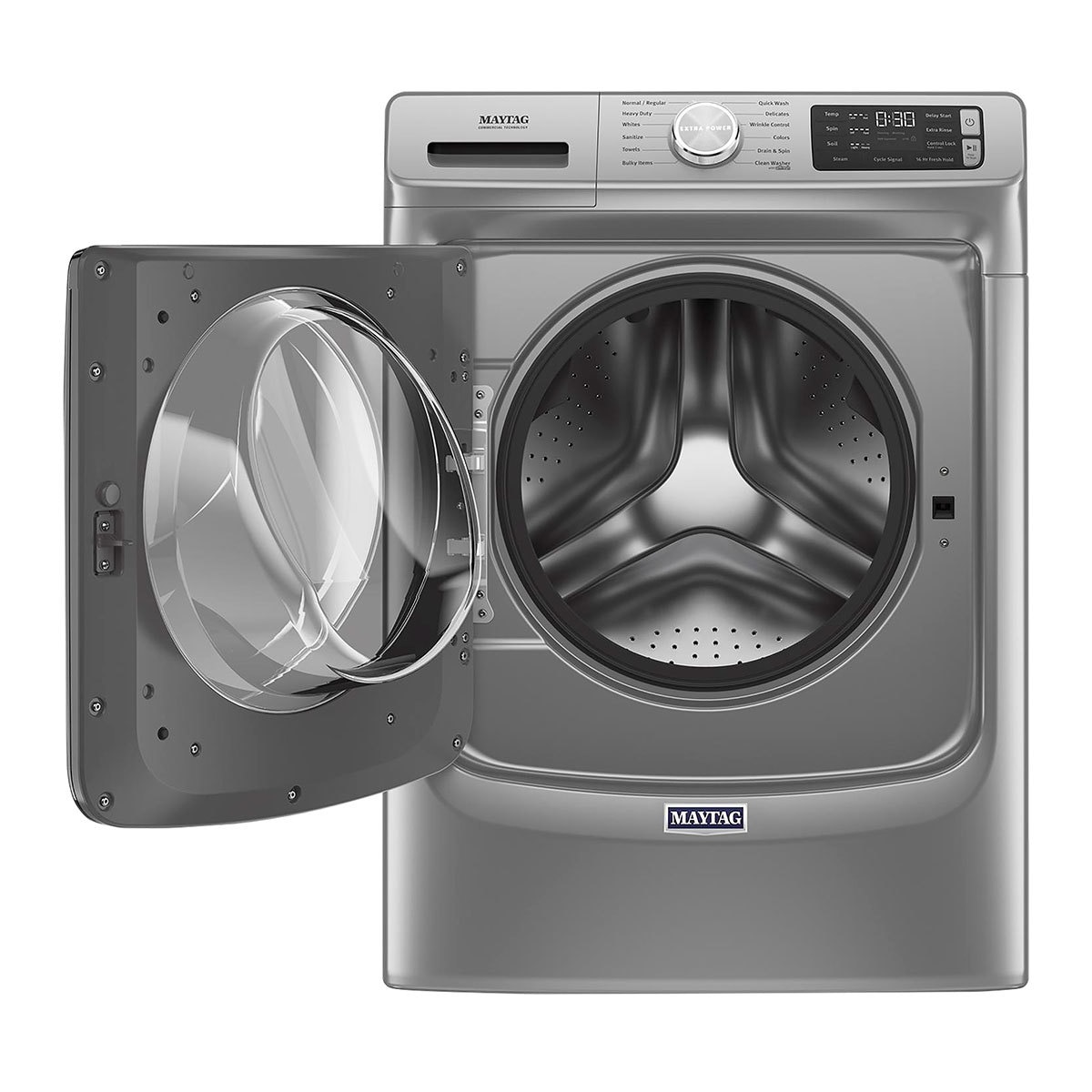 Lavadora Maytag de 22Kg carga frontal, color gris Costco México