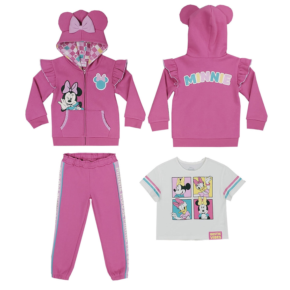 Conjunto 3 piezas para Niños y Niñas Minnie Mouse 2 Años Conjunto 3 piezas para Niños y Niñas Minnie Mouse 2 Años