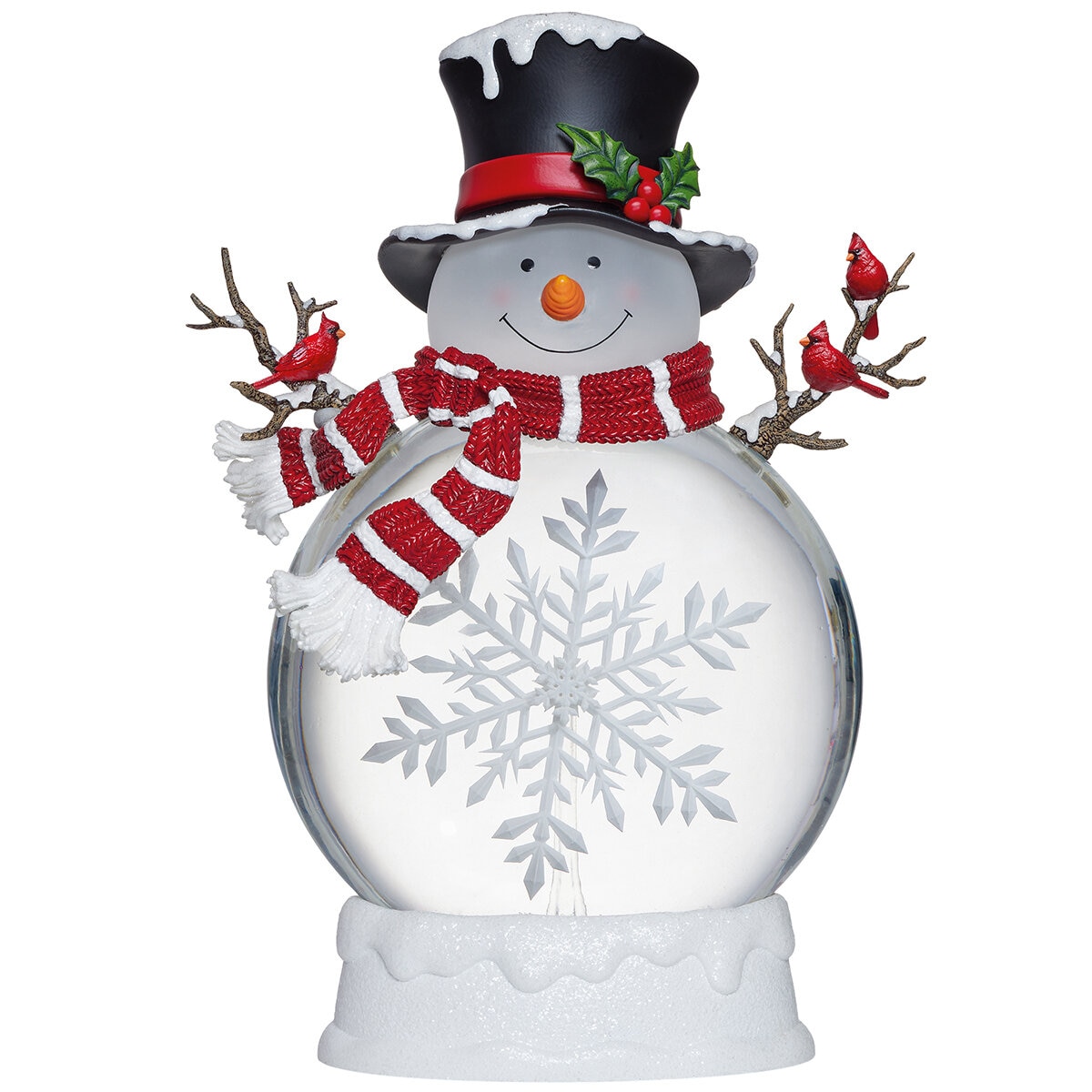 Linterna Navideña de Muñeco de Nieve con Luces LED