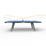 Kettler Mesa De Ping Pong Fija Para Exteriores Eden Azul