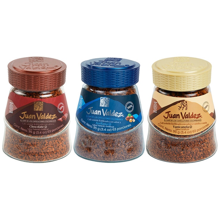 Juan Valdez Café Soluble 3 pzs de 95 g