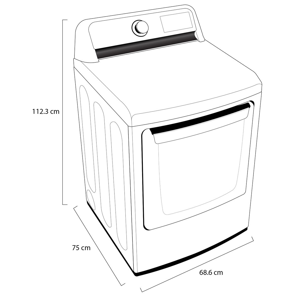 LG Secadora de gas 25Kg