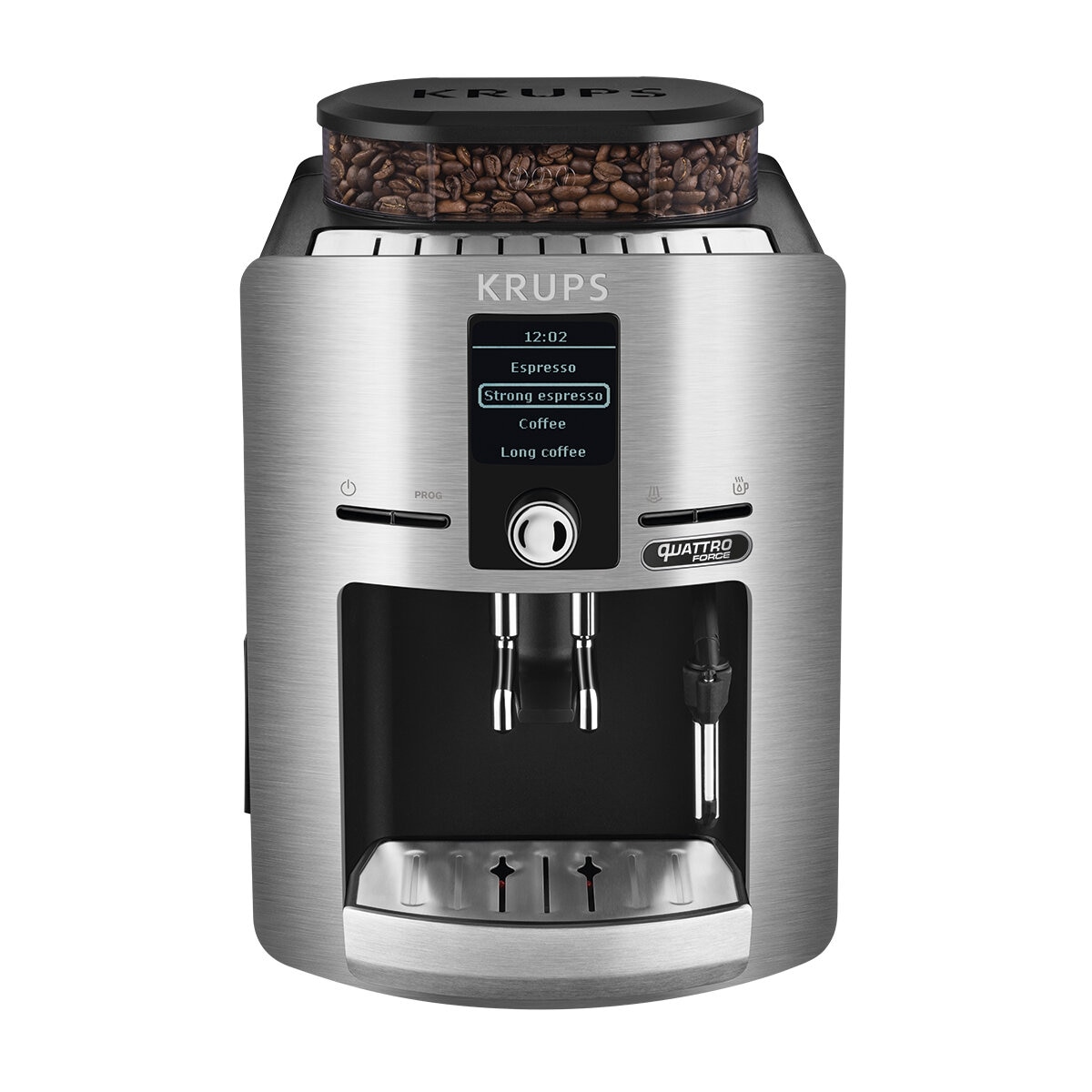 Krups, Máquina De Espresso Súper Automática Plata con Sistema Quattro Force