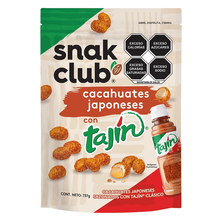 Cacahuates con Tajín Snak Club 737g Costco México