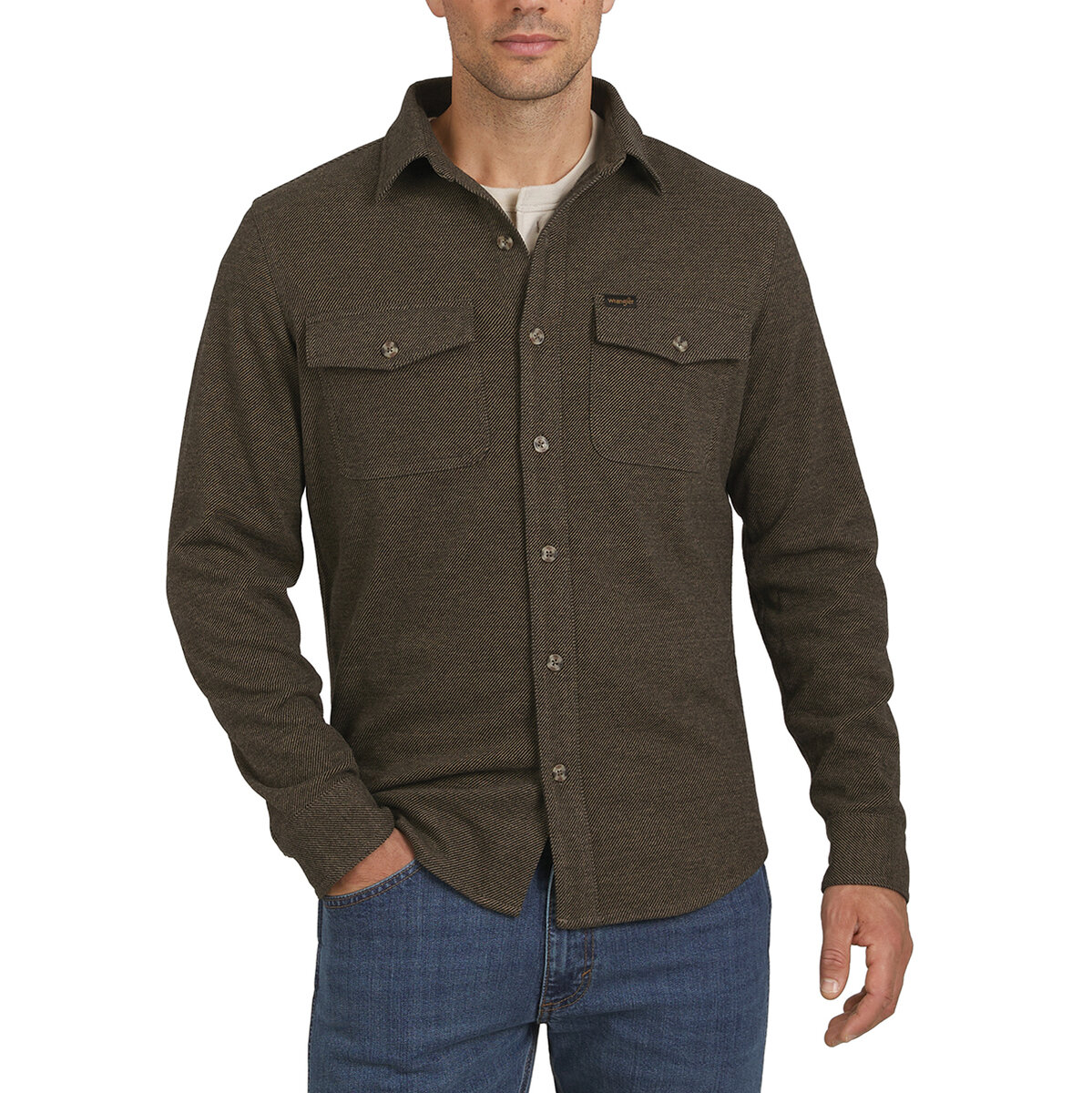 Wrangler Sobre Camisa de Franela para Caballero Varias Tallas y Colores