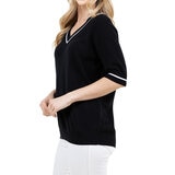 Cristina B Suéter para Dama Negro Chica