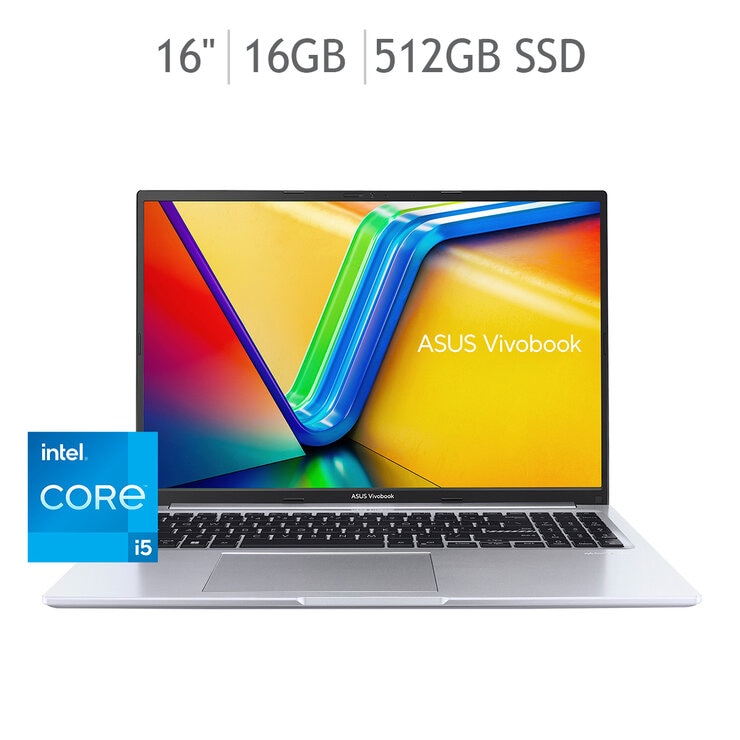 ASUS Vivobook 16 Laptop 16" Full HD Intel Core i5 16GB 512GB SSD