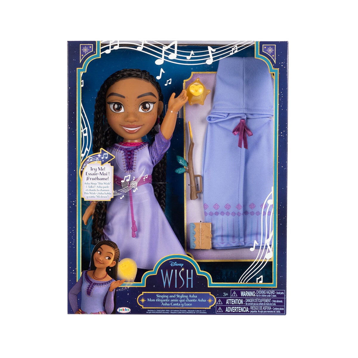 Disney Muñeca Canta y Viste, Asha