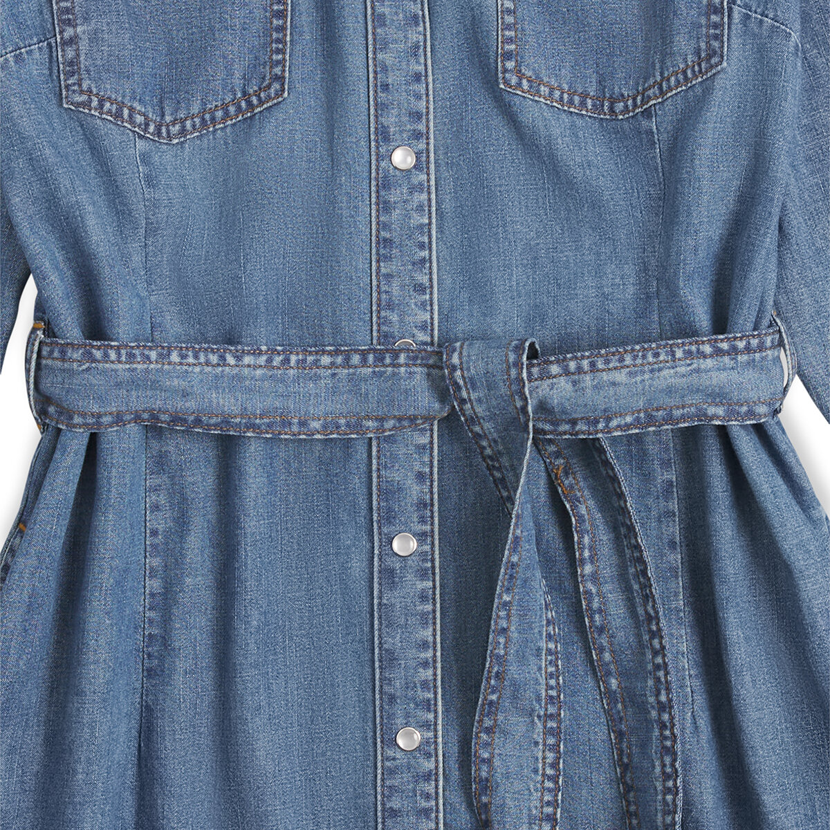 Wrangler Vestido de Mezclilla para Dama azul grande