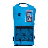 GeckoBrands, Mochila Impermeable con Bolsa Interior para Celular, Color Azul