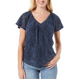 Cupio Blusa para Dama Azul Extra Grande
