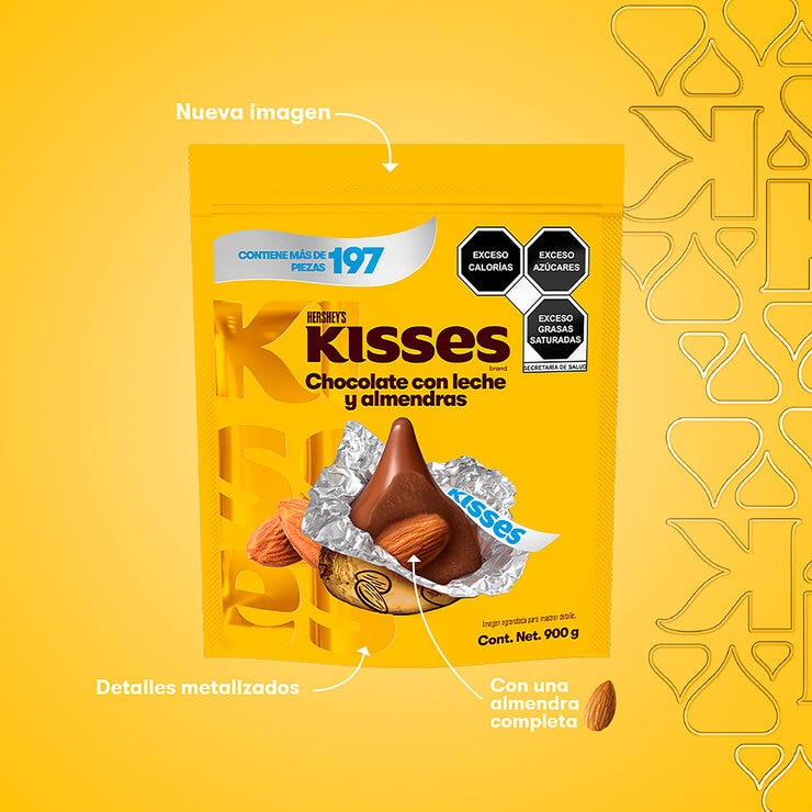 Hershey's Kisses Chocolates y Almendras 900 g