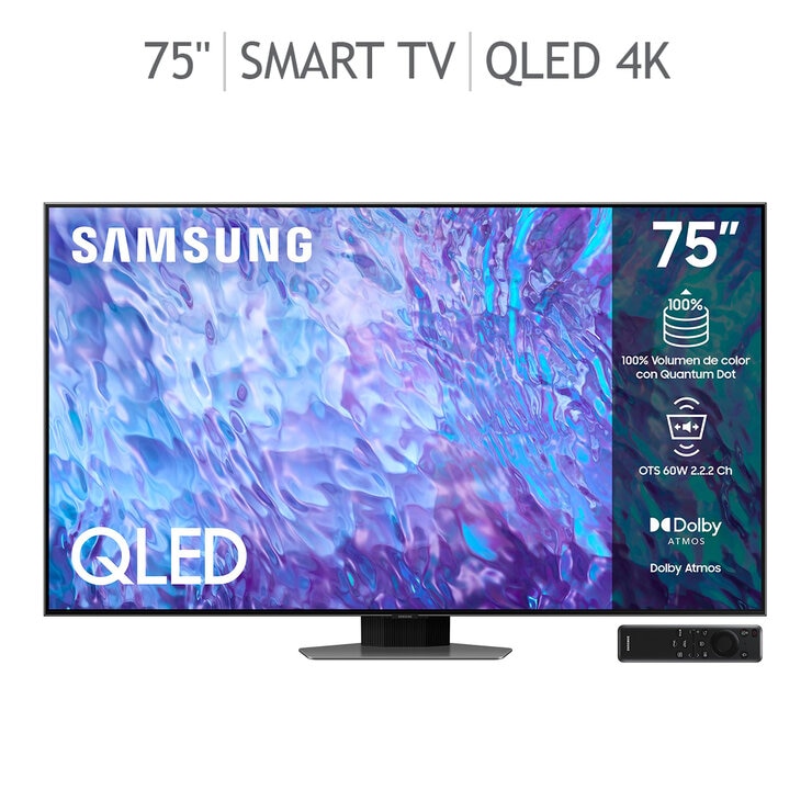 Samsung Pantalla 75" QLED 4K UHD Smart TV