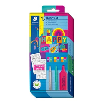 Staedtler Marcadores de doble extremo, puntas de bala surtidas, colores  surtidos, paquete de 36 unidades : Productos de Oficina 