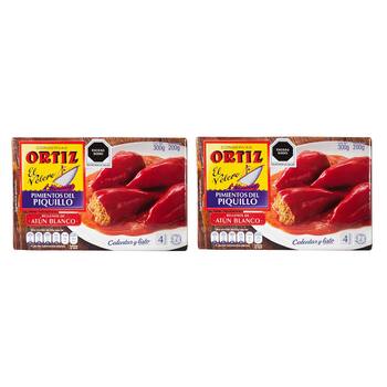 Ortiz Pimientos del Piquillo Rellenos de Bonito 2 pzas de 300 g
