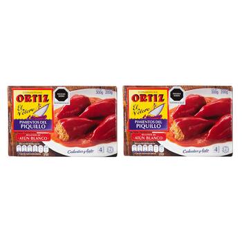 Ortiz Pimientos del Piquillo Rellenos de Bonito 2 pzas de 300 g