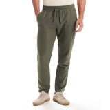 Vintage & Black Pantalones tipo Lino para Caballero Verde Extra Grande