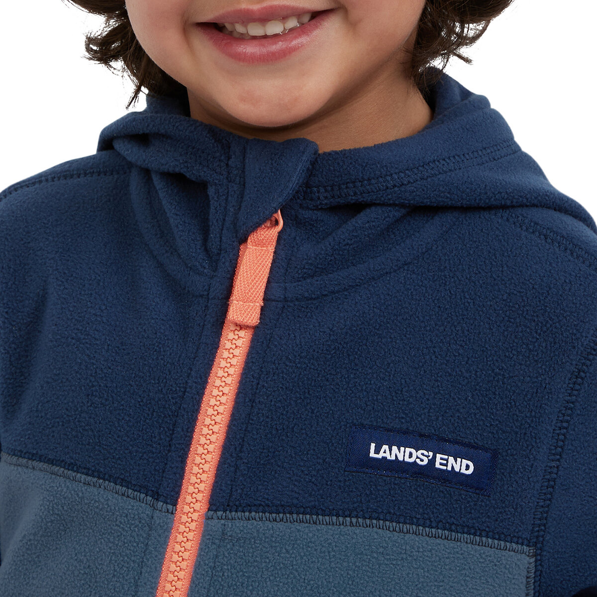 Lands' End Sudadera para Niños y Niñas Azul 4 Años