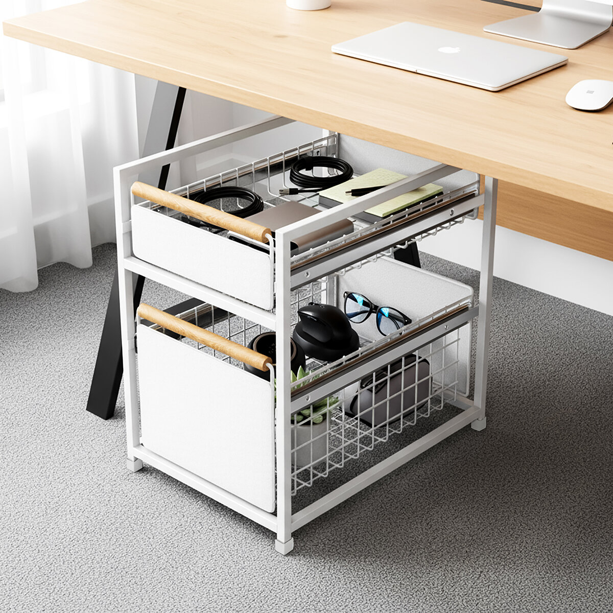 Mesa - Inspired Living, Organizador Metálico de 2 Niveles