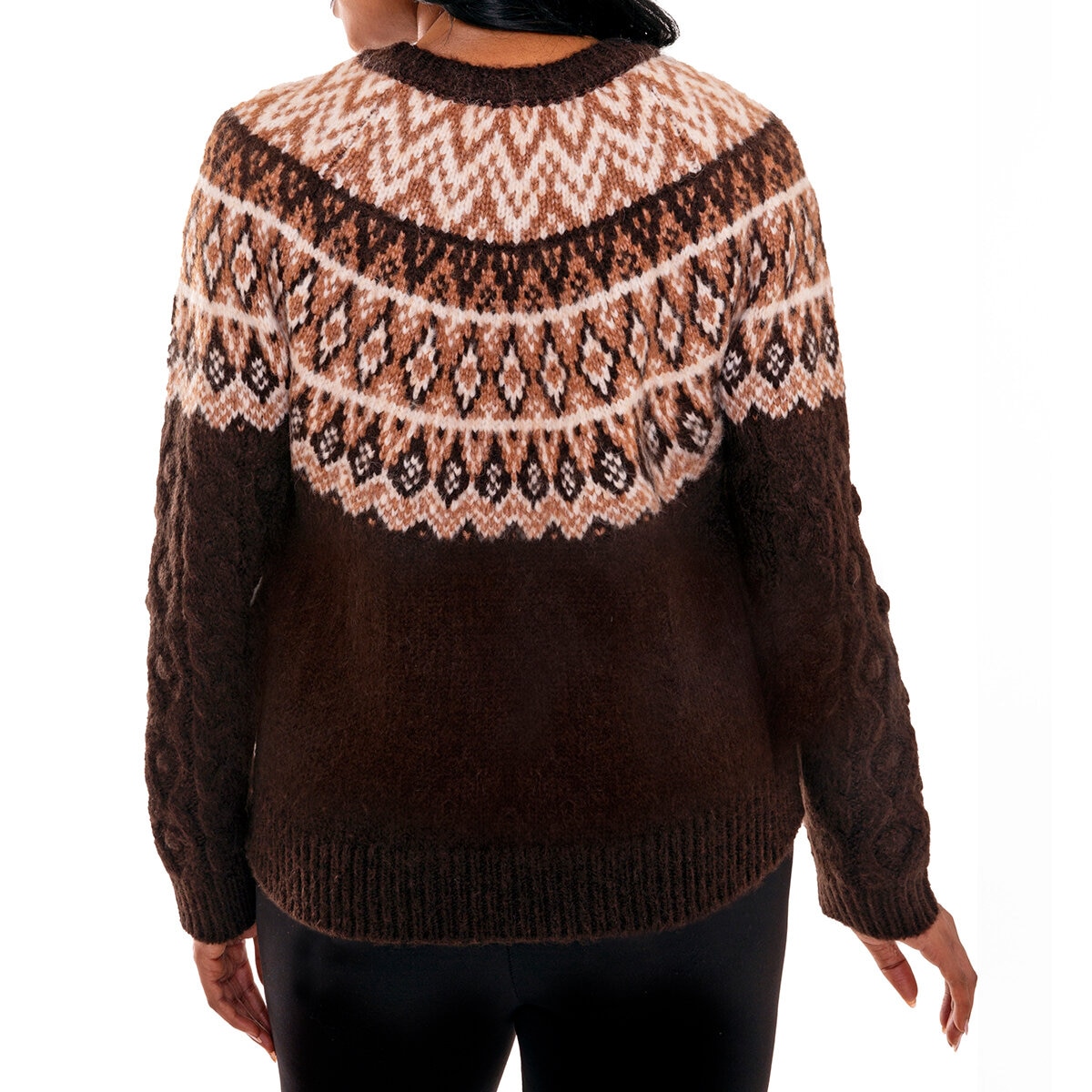 Mario Serrani Italy Suéter para Dama Café Chica