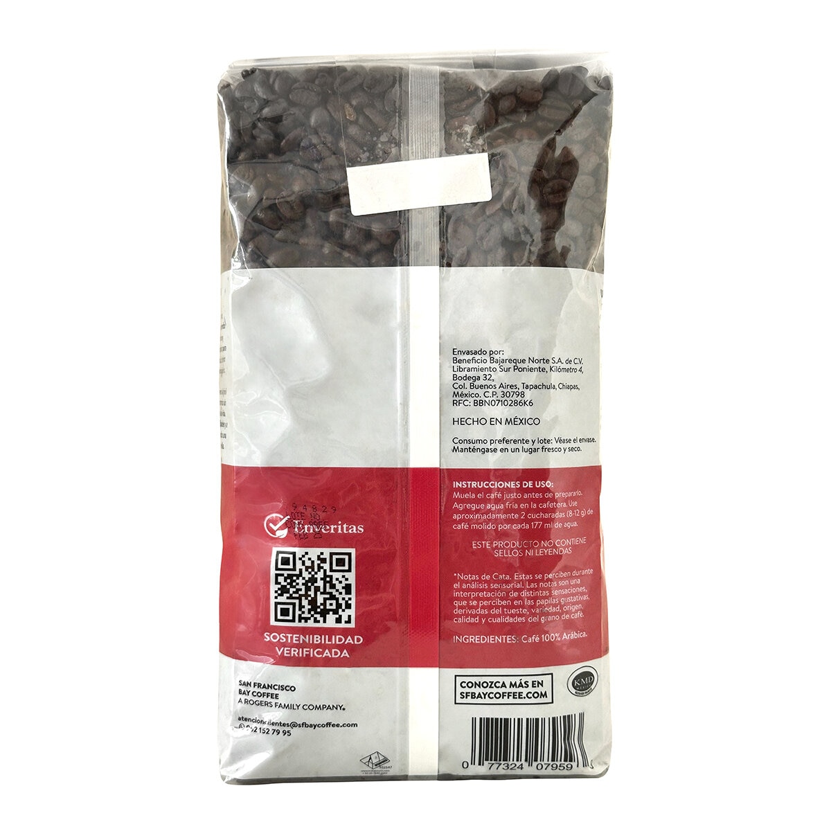 San Francisco Bay Coffee Mezcla Suprema Café en Grano de Chiapas 1 kg