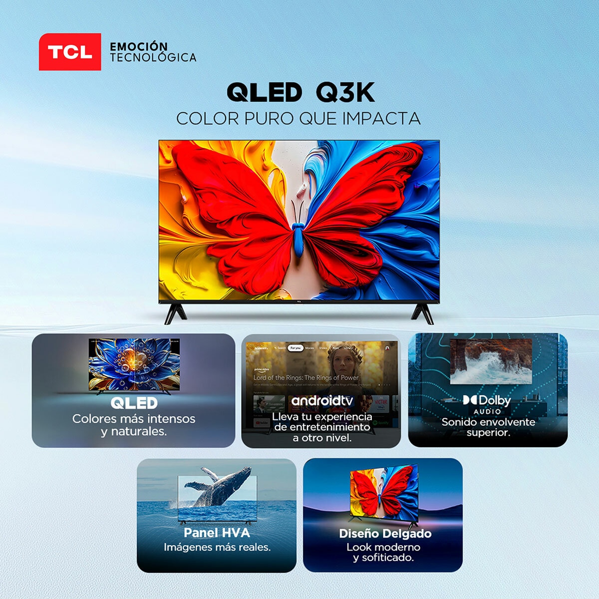 TCL Pantalla 40" QLED FHD Android TV