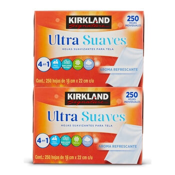 Kirkland Signature Hojas Suavizantes de Telas 500 piezas