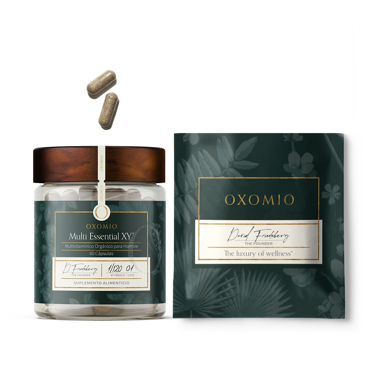 Oxomio Multivitamínico para Hombre 60 Cápsulas + Eco- refill de 60 cápsulas