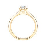 Anillo de Compromiso, 0.30ctw Diamantes, Oro Amarillo 14K Anillo de Compromiso, 0.30ctw Diamantes, Oro Amarillo 14K