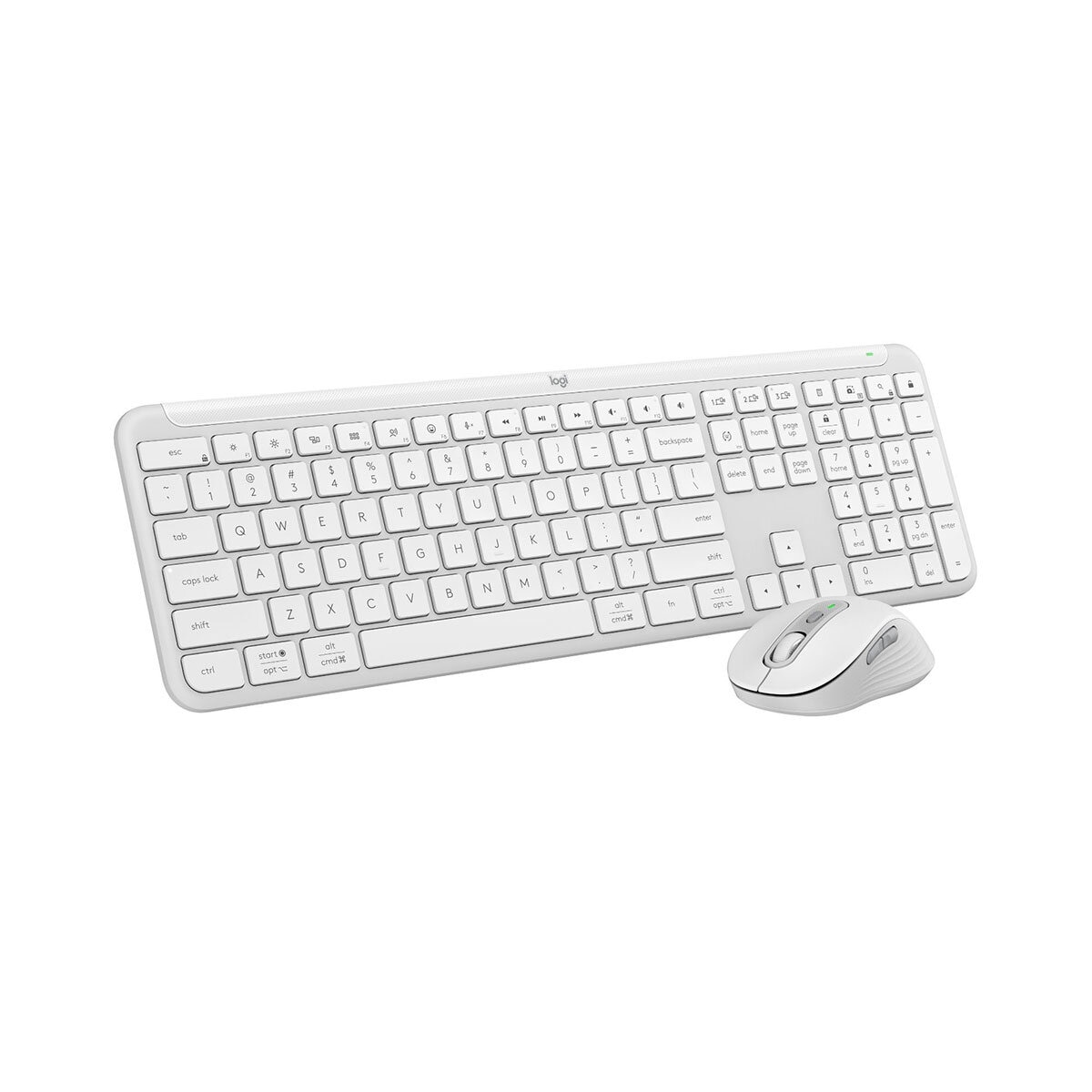 Logitech Combo Teclado y Mouse Inalámbrico Signature Slim MK950 Blanco