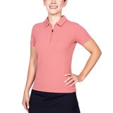 Assh, Playera Deportiva Tipo Polo para Dama Color Rosa, Varias Tallas