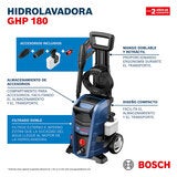 Bosch, Hidrolavadora de Alta Presión GHP 180 Bosch, Hidrolavadora de Alta Presión GHP 180