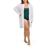 Lands' End Camisa de Playa para Dama Blanco Extra Chica/Chica