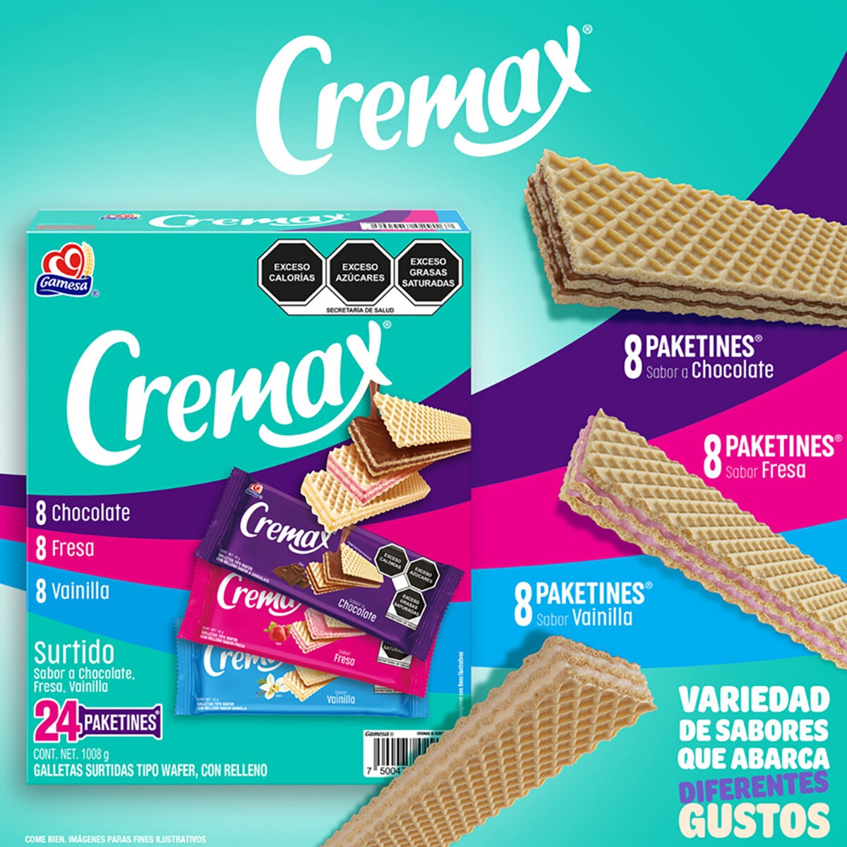 Cremax Galletas Surtidas 24/42 g