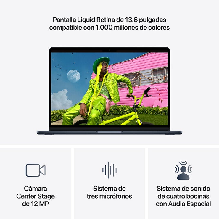 Apple MacBook Air 13" M5 16GB 512GB SSD Medianoche Apple MacBook Air 13" M5 16GB 512GB SSD Medianoche
