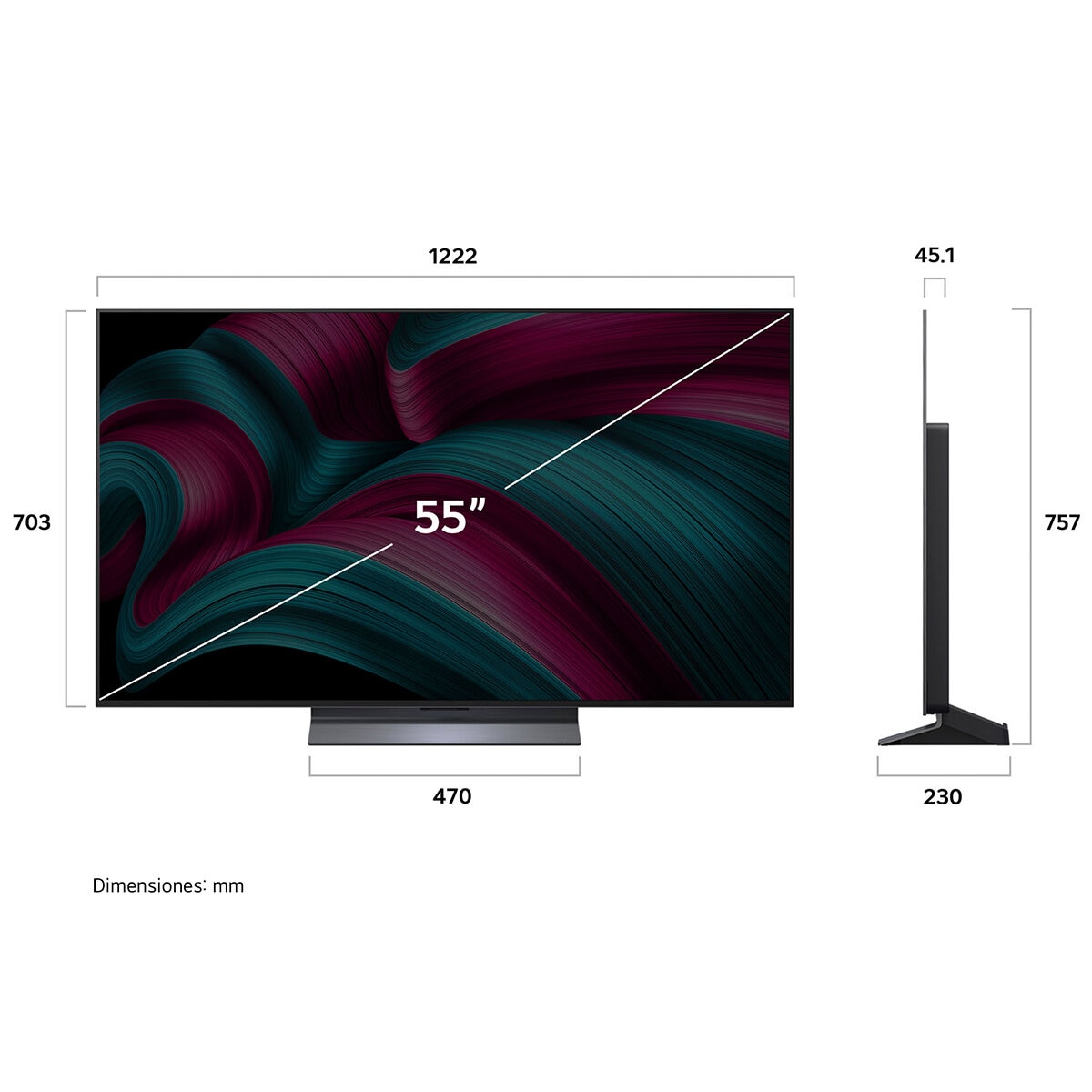 LG Pantalla 55" OLEDevo 4K Smart TV