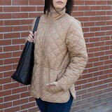 Nicole Miller Original Chamarra reversible para Dama Café Extra Grande