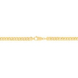 Pulsera de Eslabon Cubano, Oro Amarillo 14K
