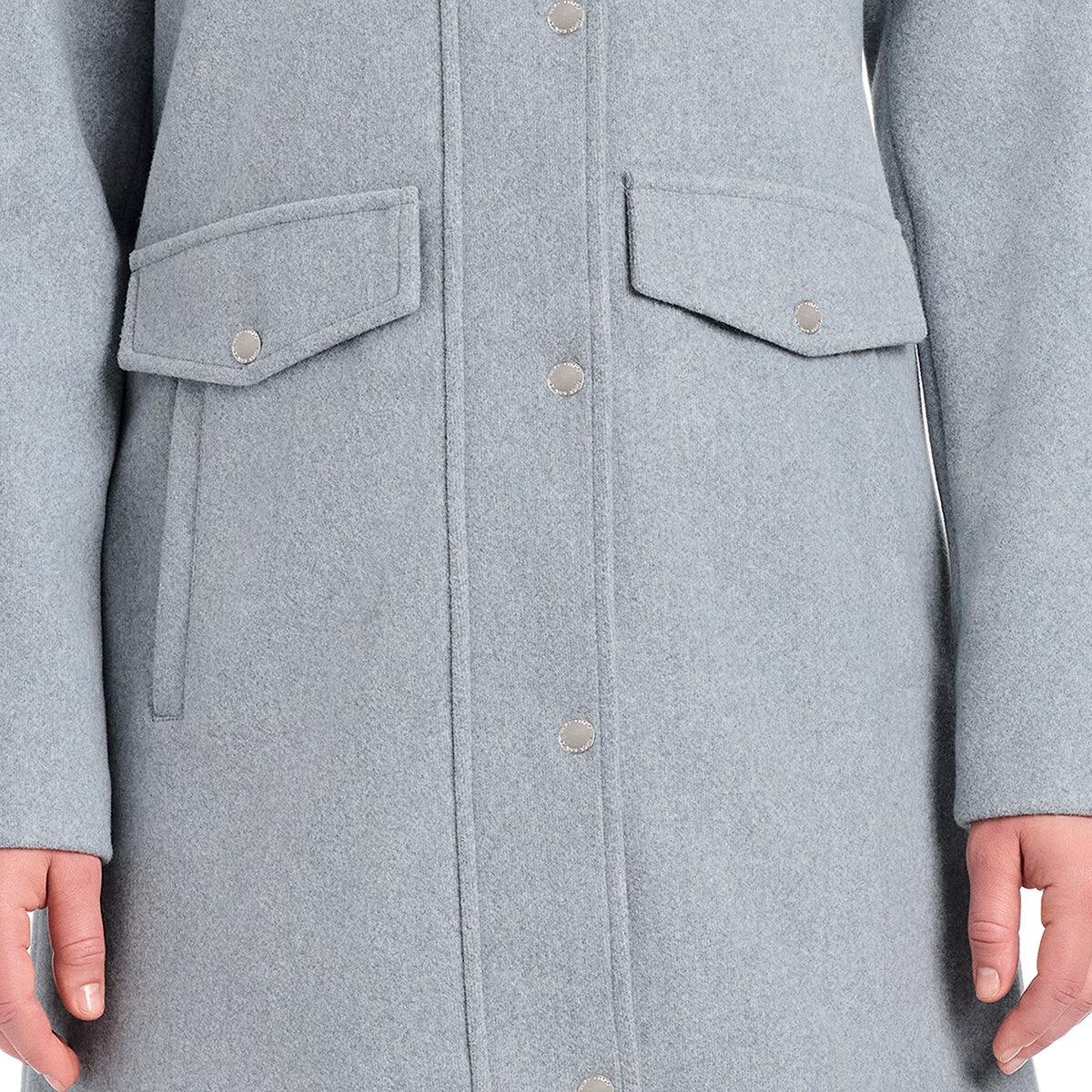 Vince Camuto Abrigo para Dama Azul Extra Chica Vince Camuto Abrigo para Dama Azul Extra Chica