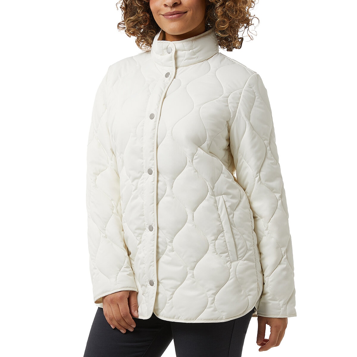32 Degrees Chamarra para Dama Crema Mediana