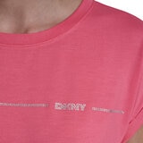 DKNY Playera para Dama Rosa Grande