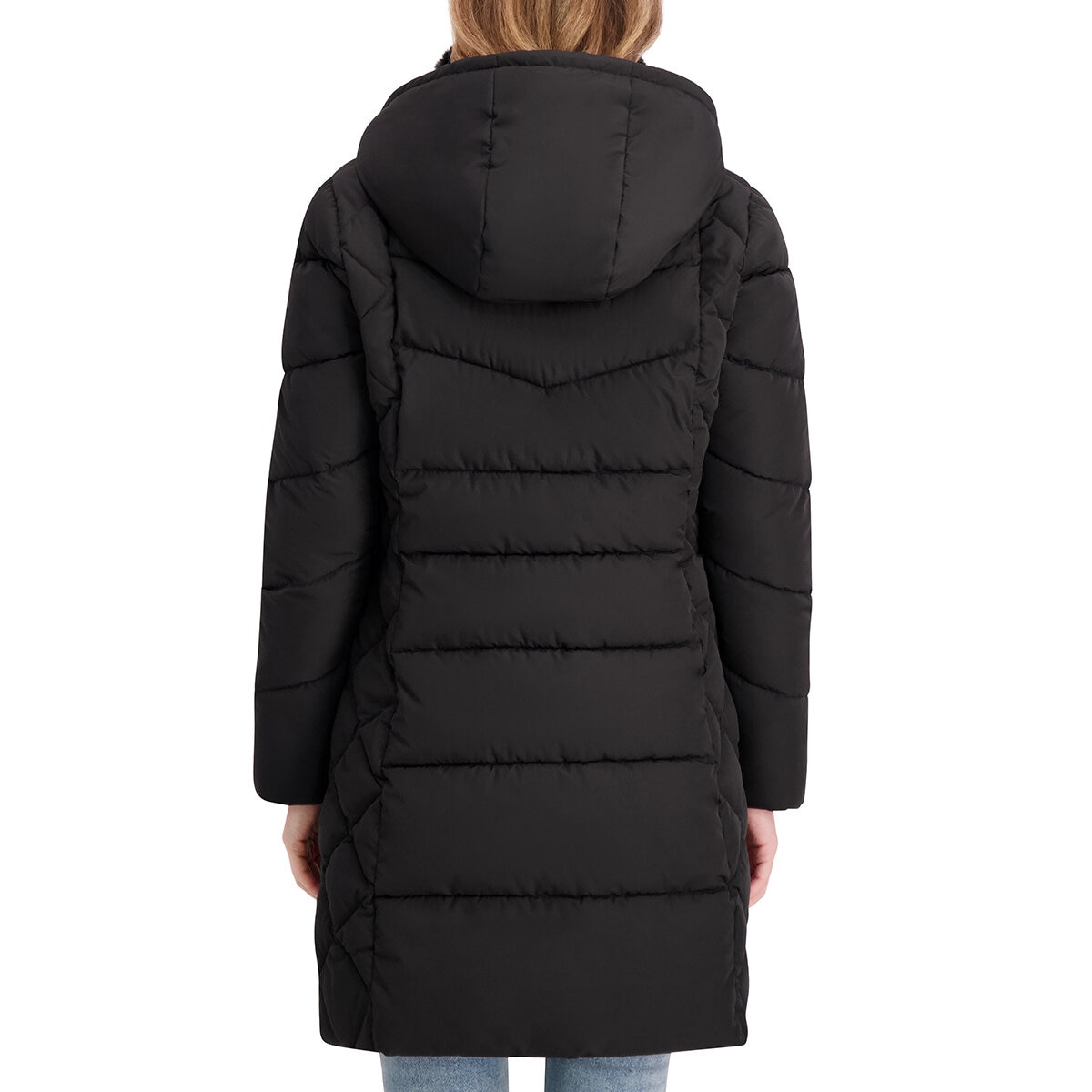 Andrew Marc Chamarra para Dama Negro Chica