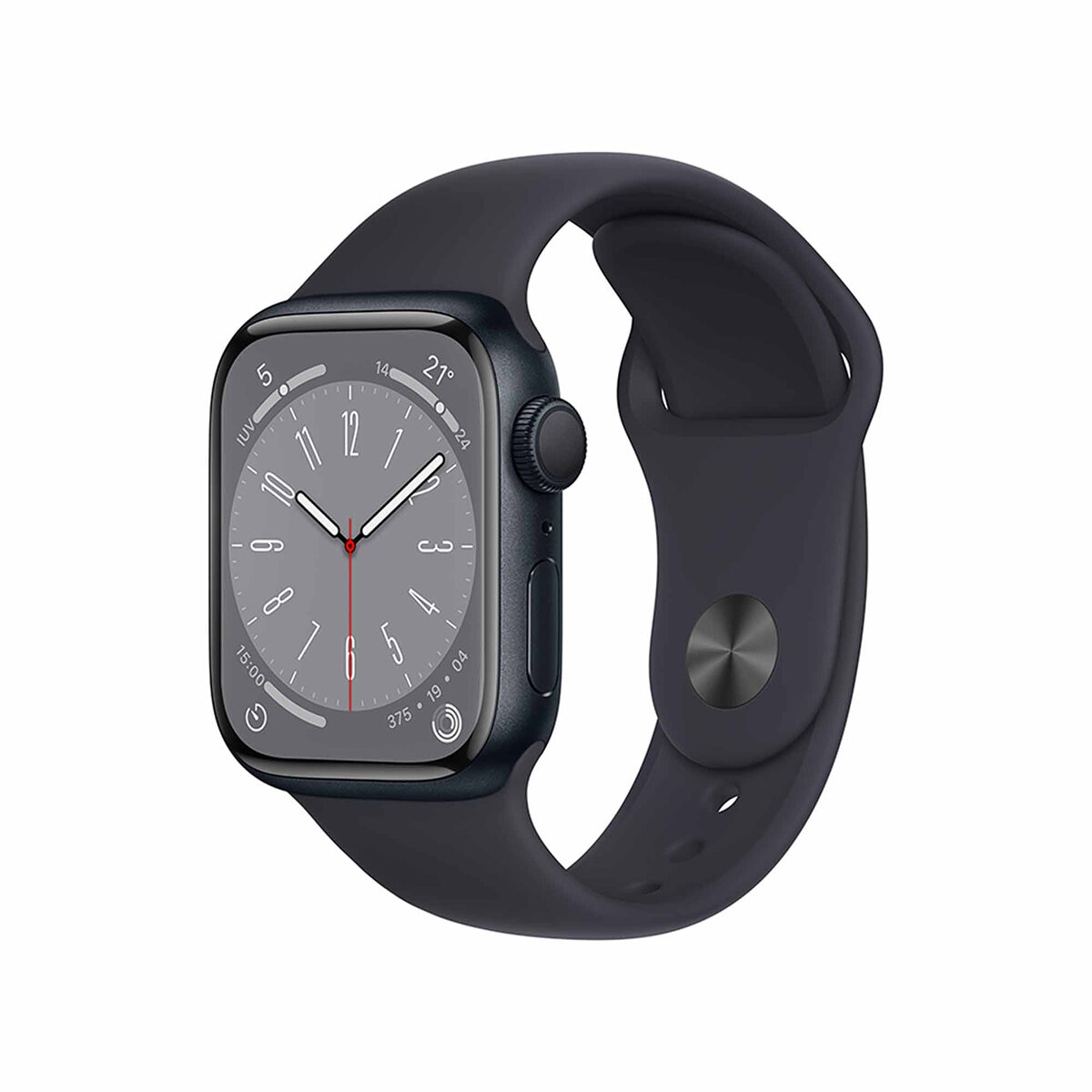 Apple Watch S8 (GPS) Caja de aluminio medianoche 41mm con correa deportiva color medianoche