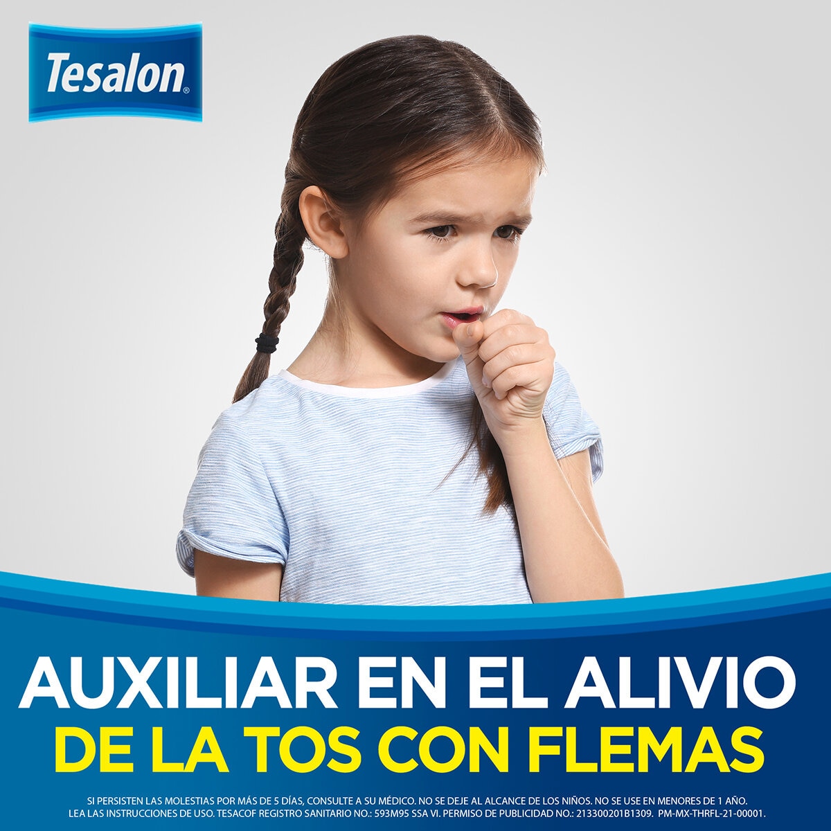 Tesalon Tesacof Niños Bromhexina Sabor cereza 2 Frascos de 80mg