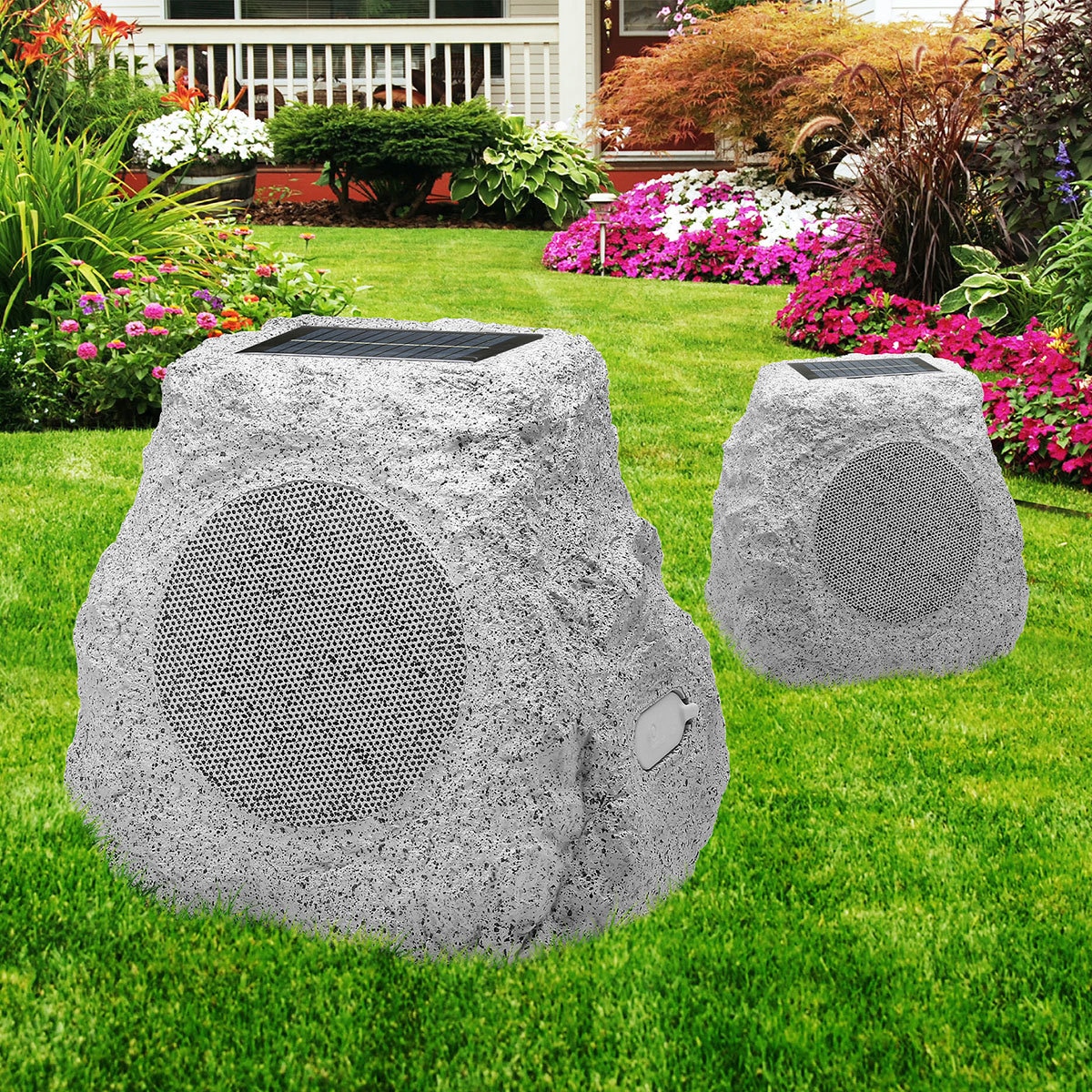Ion Audio Glow Stone bocinas exteriores solares Bluetooth® 2pk Costco