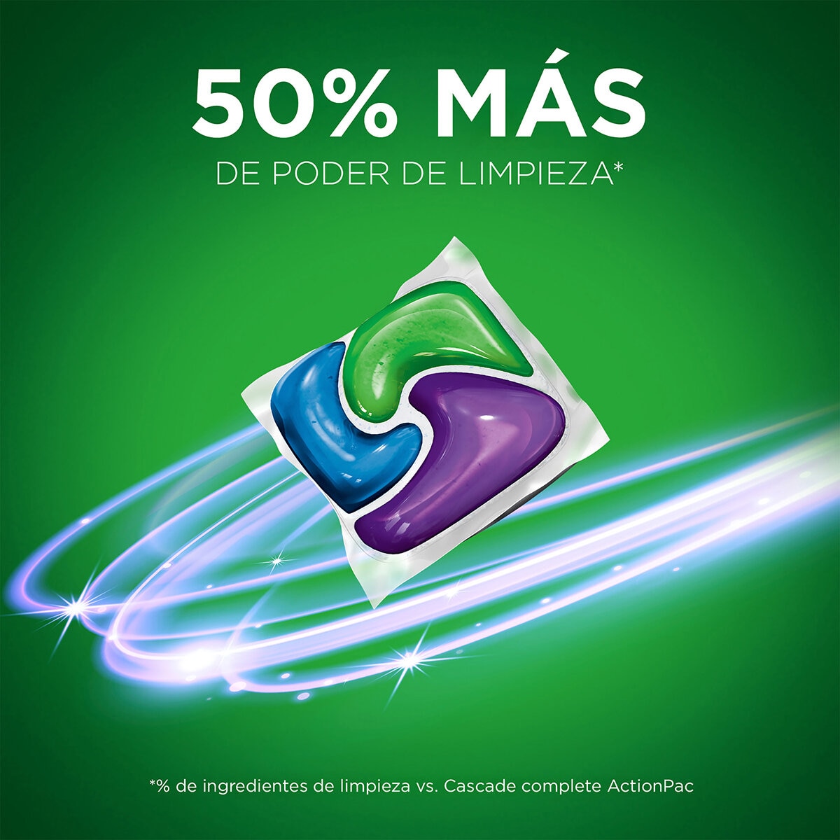 Cascade Platinum Detergente para Lavavajillas 48 pzas