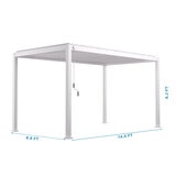 Zhengte, Pérgola de Aluminio de 3m x 4m