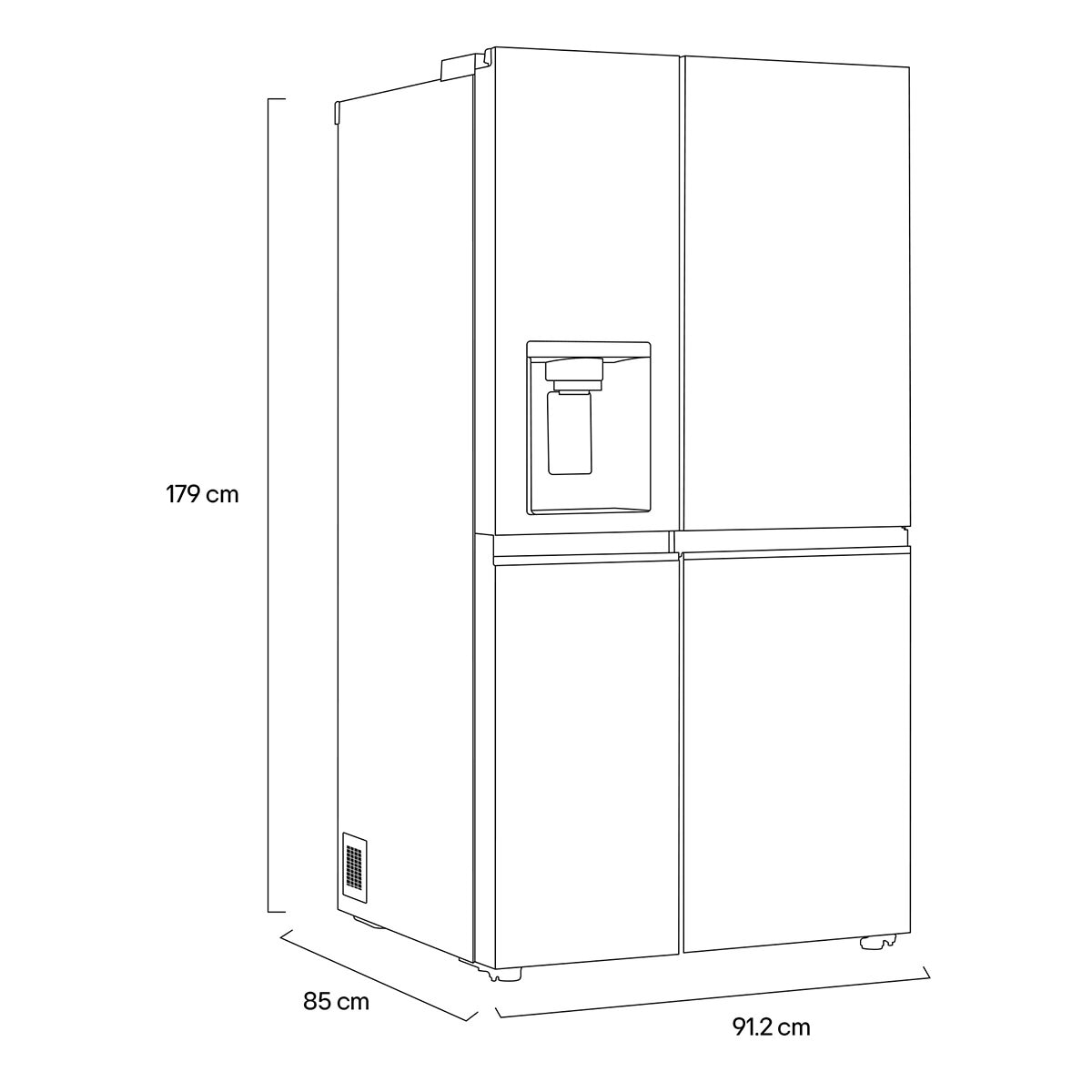 LG Refrigerador 27' Side by Side
