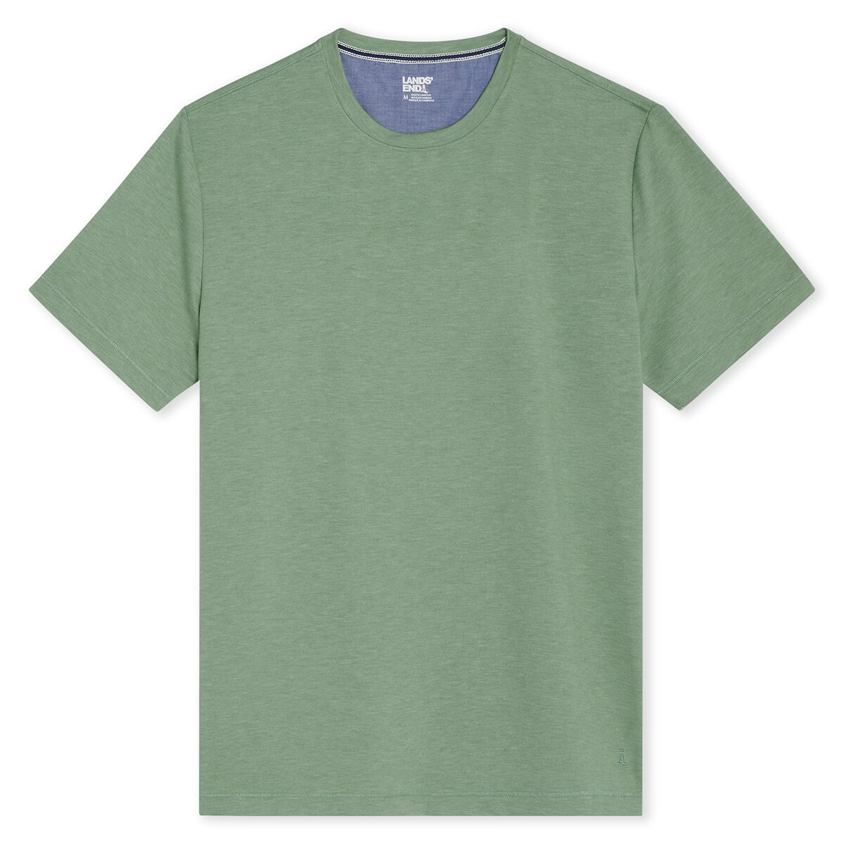 Lands’ End Playera para Caballero Verde Grande